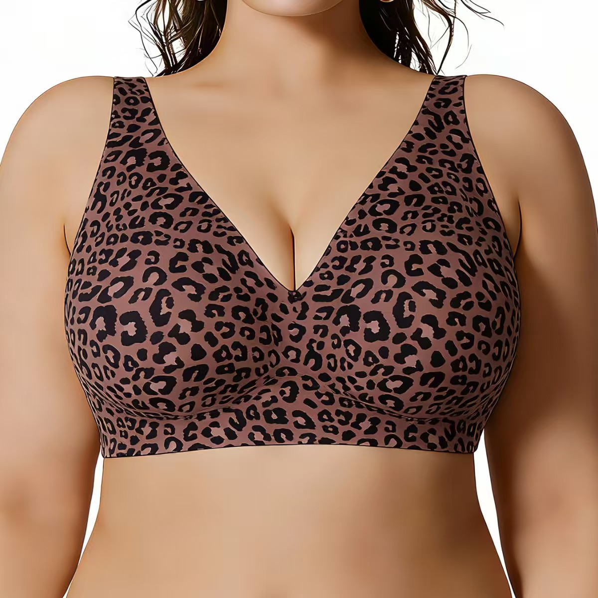 Leopard Print Wireless Push-Up - Bralette Wireless Soft review and price