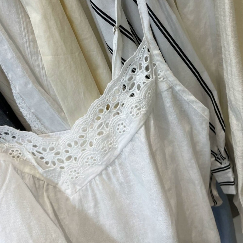 Sweet Beach White Sleeveless T - Cami Top Lace review and price