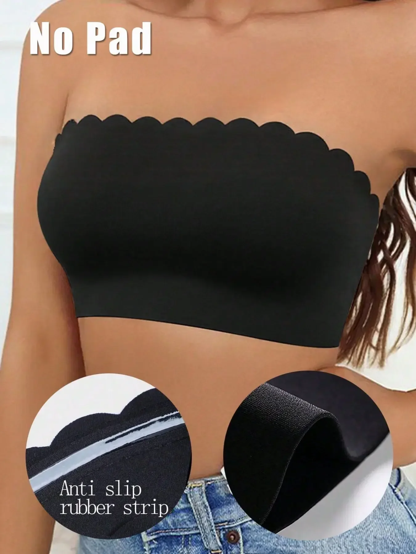 Women's Strapless Bra, Seamles - Bralette Wireless Soft review and price