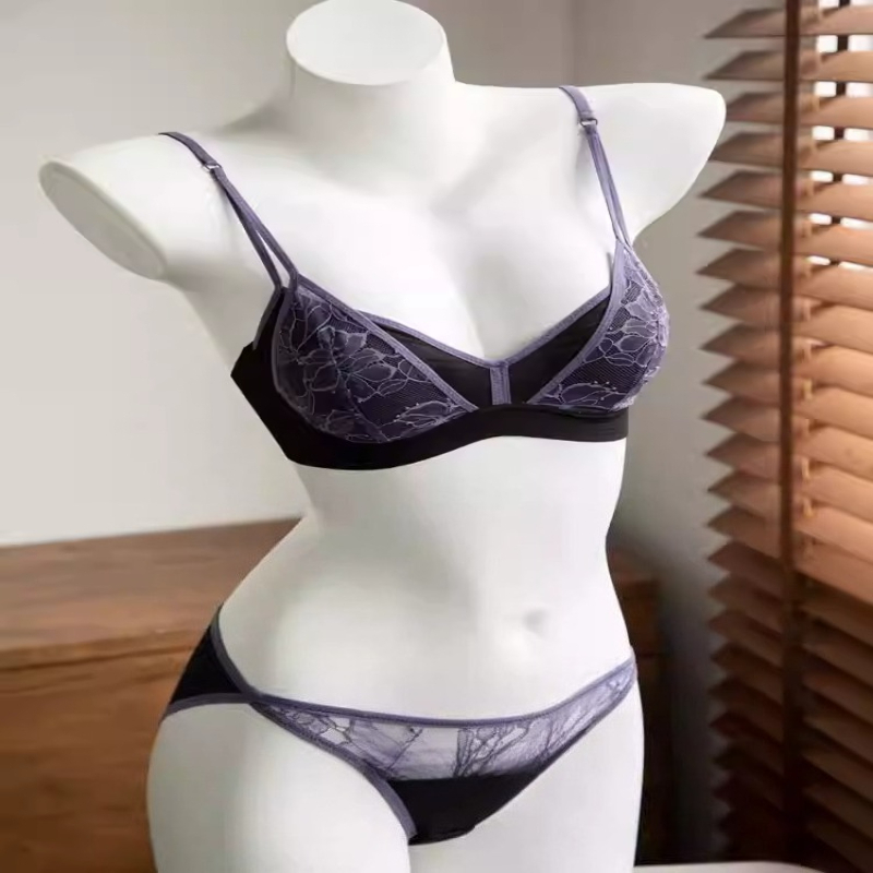Women French Lace Non Padded B - Bralette Wireless Soft review and price