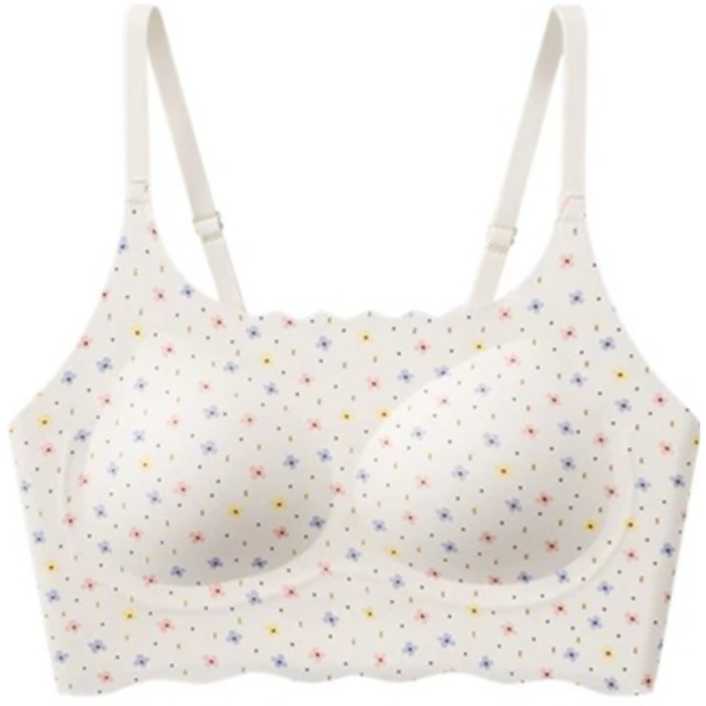 Cute Floral Bow Teen Girls Pub - Bralette Wireless Soft review and price